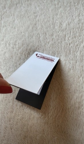 Pflege lesezeichen mit magnet - mit,