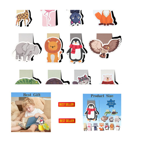 Magnetische lesezeichen tiere - magnetische,