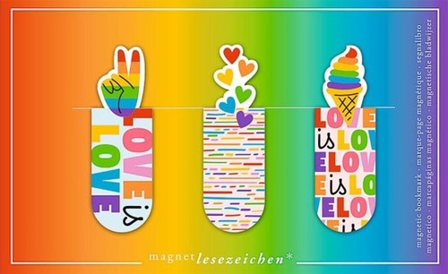 Magnet lesezeichen rainbow - magnet,