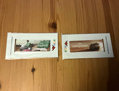Aida lesezeichen aus papier - lesezeichen,