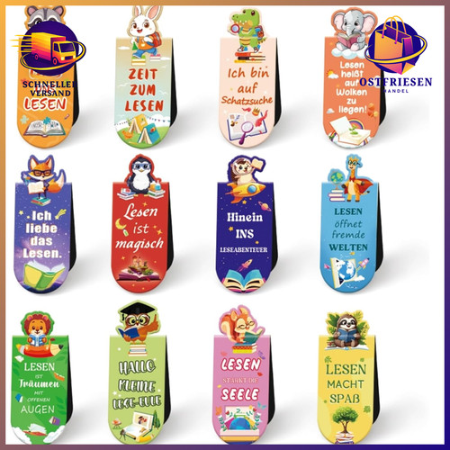 Magnetische lesezeichen kinder - lesezeichen,