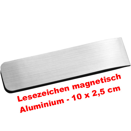 Lesezeichen magnetisch silber